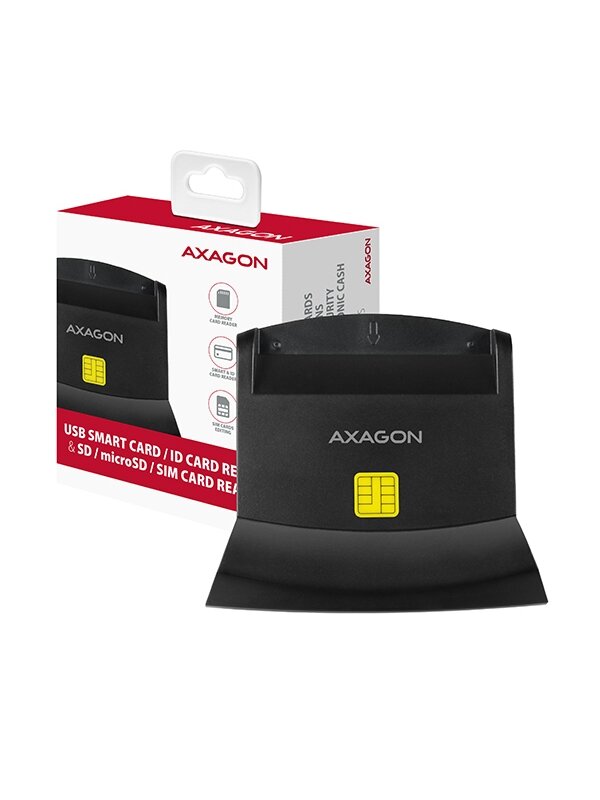 AXAGON Universal desktop USB contact Smart/ID and SD/microSD/SIM card reader | CRE-SM2 6 AXAGON Universal desktop USB contact Smart/ID and SD/microSD/SIM card reader | CRE-SM2 6