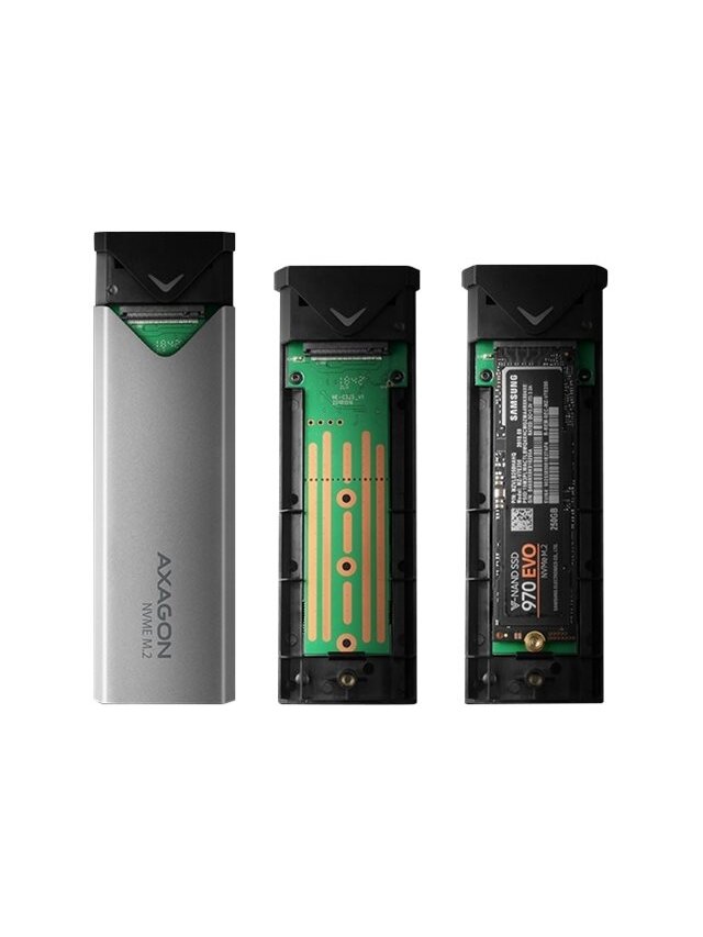 AXAGON External SuperSpeed+ USB-C metal box for M.2 NVMe SSD disks having sizes of up 42 to 80 mm | EEM2-UG2 9 AXAGON External SuperSpeed+ USB-C metal box for M.2 NVMe SSD disks having sizes of up 42 to 80 mm | EEM2-UG2 9