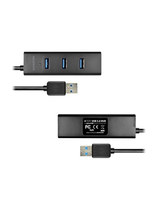 AXAGON Four-port USB 3.0 hub with fast charging and power support | HUE-S2B 5 AXAGON Four-port USB 3.0 hub with fast charging and power support | HUE-S2B 5