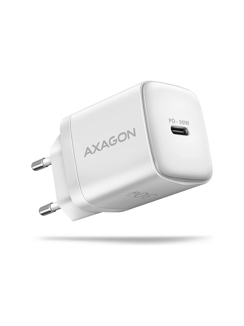 AXAGON Sil wallcharger 1x port USB-C, PD3.0 /PPS/QC4+/SFC/AFC/Apple, 30w | ACU-PD30W
