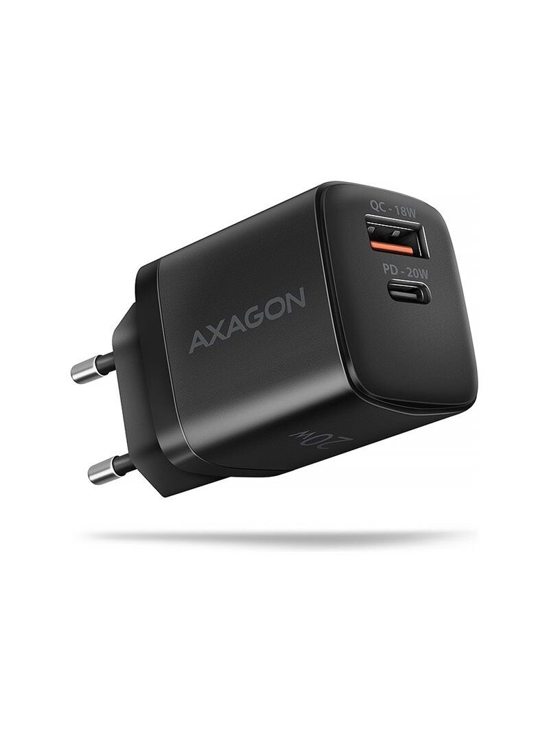 AXAGON Wallcharger 2x port (USB-A + USB-C), 20W | ACU-PQ20