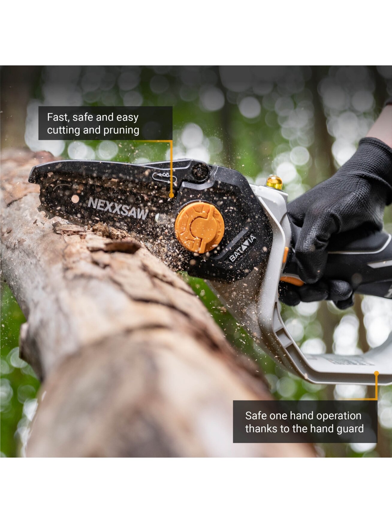Batavia B.V. 18V Nexxsaw Cordless One-Hand Chainsaw 6'' V3 - Without Battery and Charger | Chainsaw 2 Batavia B.V. 18V Nexxsaw Cordless One-Hand Chainsaw 6'' V3 - Without Battery and Charger | Chainsaw 2