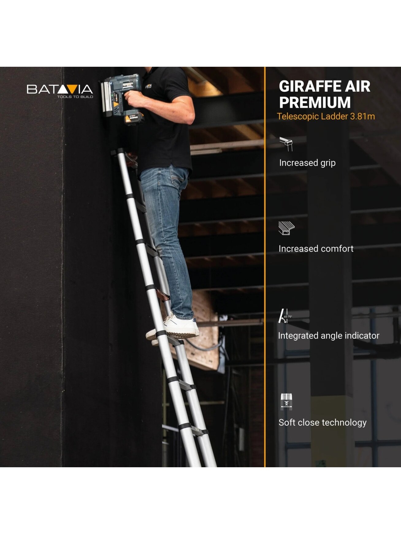 Batavia B.V. | Giraffe AIR Telescopic Ladder 3.81 m 7 Batavia B.V. | Giraffe AIR Telescopic Ladder 3.81 m 7