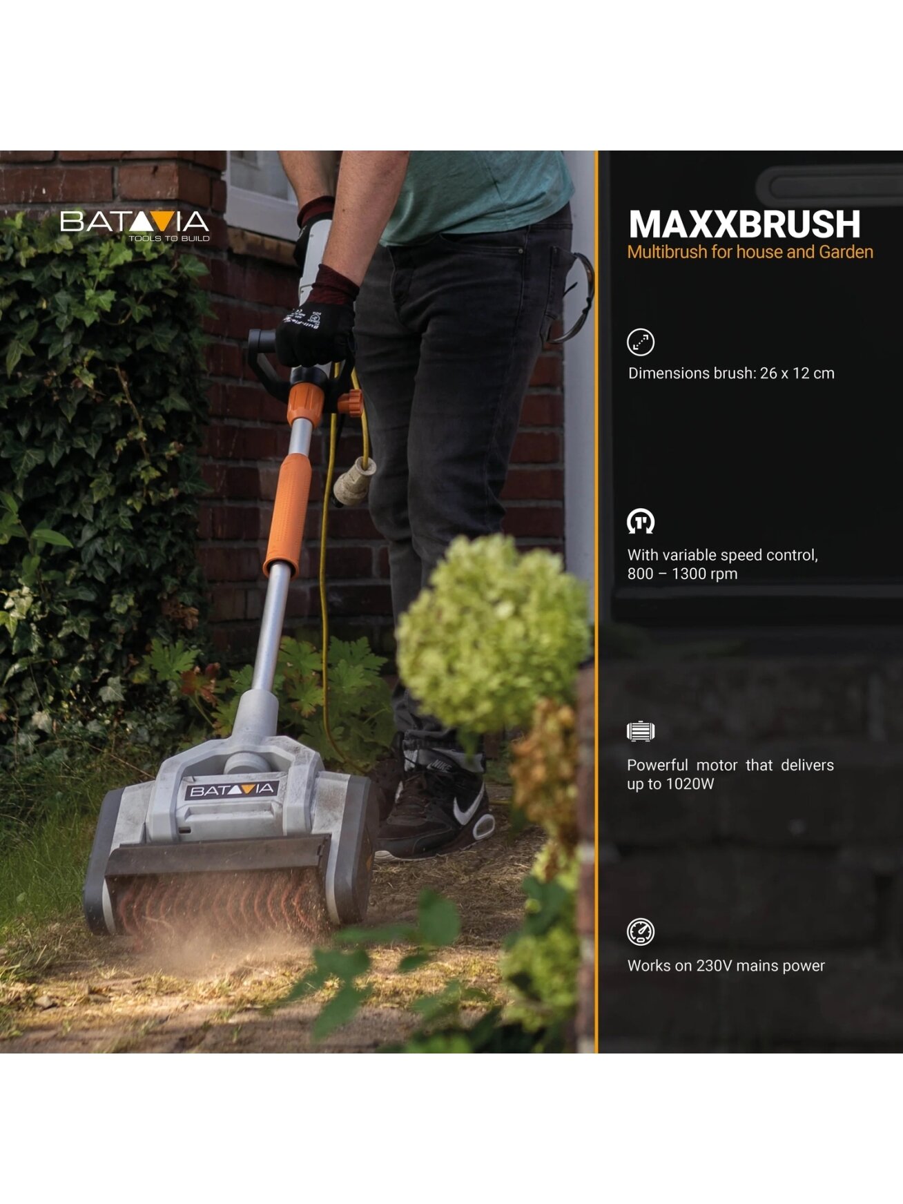 Batavia B.V. | Maxxbrush 1020W Multi-Brush 26cm, Spiral Brush (Green) | 1020 W 4 Batavia B.V. | Maxxbrush 1020W Multi-Brush 26cm, Spiral Brush (Green) | 1020 W 4