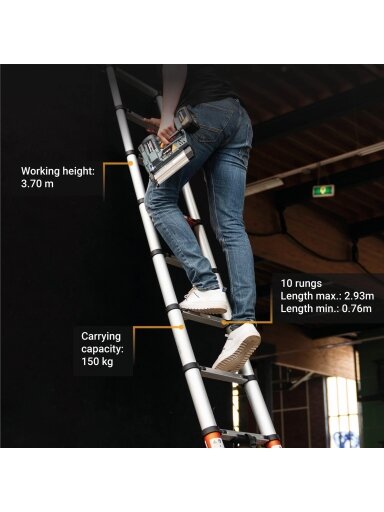 Batavia B.V. | Giraffe AIR Telescopic Ladder 2.93 m