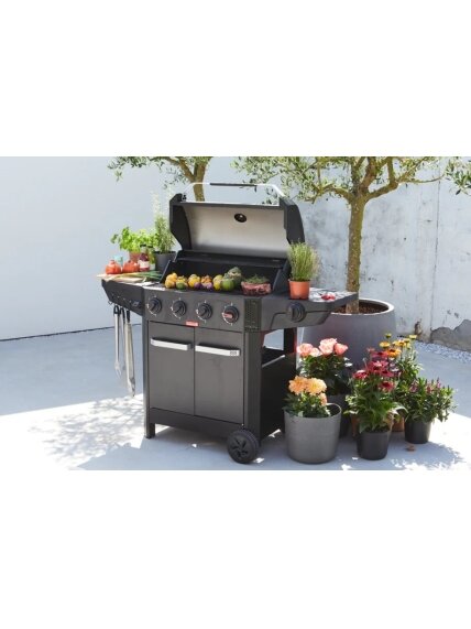 Barbecook Gas Barbecue Luca 412 with Cabinet and Sideburner, 145.4 x 60.3 x 112.3 cm | BC-GAS-3100 2 Barbecook Gas Barbecue Luca 412 with Cabinet and Sideburner, 145.4 x 60.3 x 112.3 cm | BC-GAS-3100 2