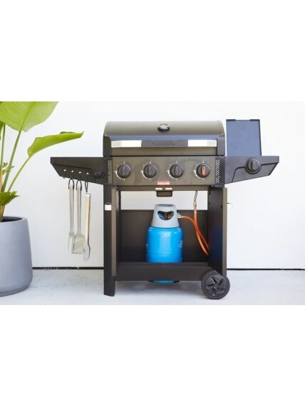 Barbecook Gas Barbecue Luca 412 with Cabinet and Sideburner, 145.4 x 60.3 x 112.3 cm | BC-GAS-3100 3 Barbecook Gas Barbecue Luca 412 with Cabinet and Sideburner, 145.4 x 60.3 x 112.3 cm | BC-GAS-3100 3