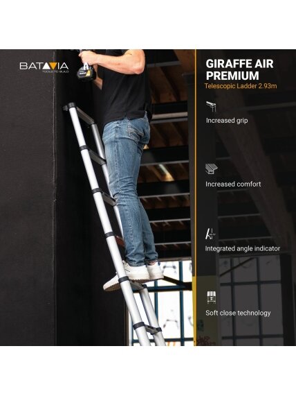 Batavia B.V. | Giraffe AIR Telescopic Ladder 2.93 m 6 Batavia B.V. | Giraffe AIR Telescopic Ladder 2.93 m 6
