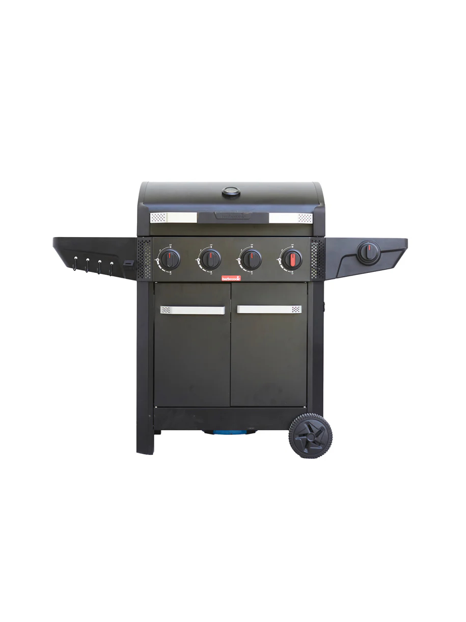 Barbecook Gas Barbecue Luca 412 with Cabinet and Sideburner, 145.4 x 60.3 x 112.3 cm | BC-GAS-3100