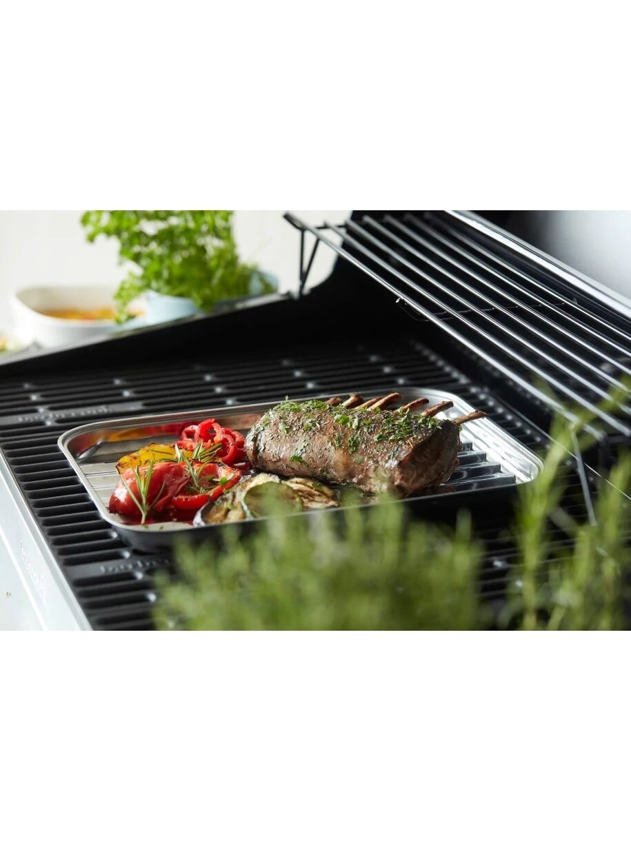 Barbecook | Reusable stainless steel grill pan, 34.5 x 24 x 3 cm | BC-ACC-7079 1 Barbecook | Reusable stainless steel grill pan, 34.5 x 24 x 3 cm | BC-ACC-7079 1