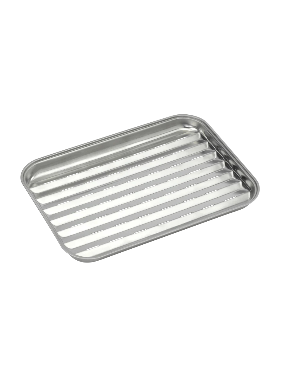 Barbecook | Reusable stainless steel grill pan, 34.5 x 24 x 3 cm | BC-ACC-7079 Barbecook | Reusable stainless steel grill pan, 34.5 x 24 x 3 cm | BC-ACC-7079
