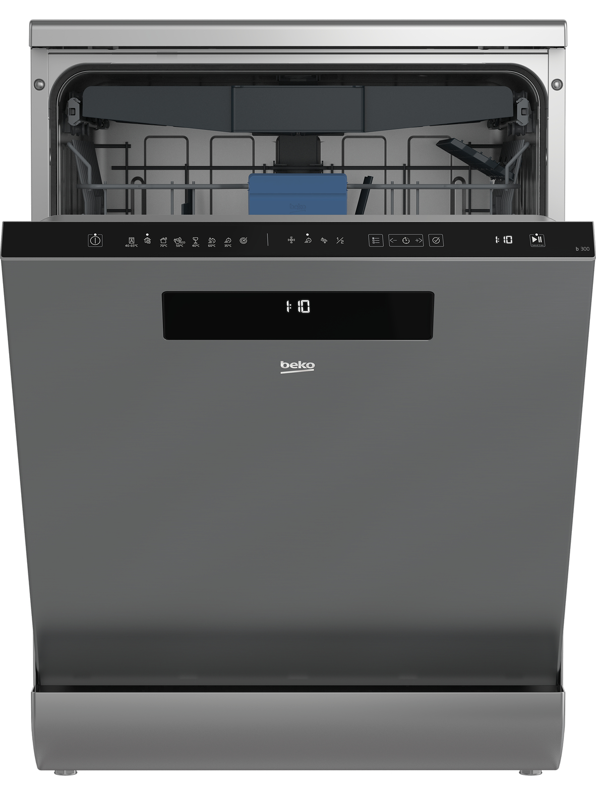 BEKO Dishwasher | DEN48530X | Freestanding | Width 60 cm | Number of place settings 15 | Number of programs 8 | Energy efficiency class D | Stainless steel 2