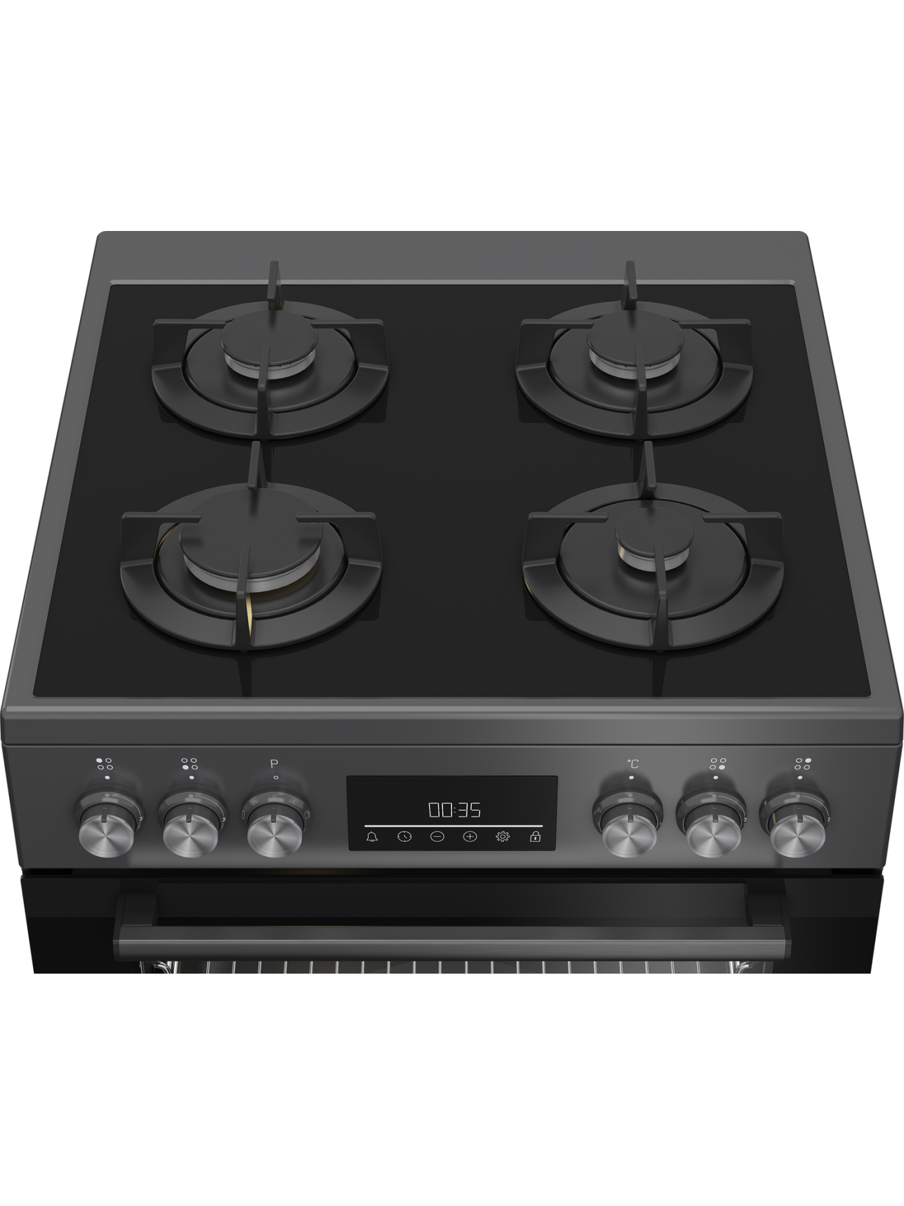 BEKO Cooker | FBM62330GADSN | Hob type Gas | Oven type Electric | Grey | Width 60 cm | Grilling | LED | Depth 60 cm | 72 L 3 BEKO Cooker | FBM62330GADSN | Hob type Gas | Oven type Electric | Grey | Width 60 cm | Grilling | LED | Depth 60 cm | 72 L 3