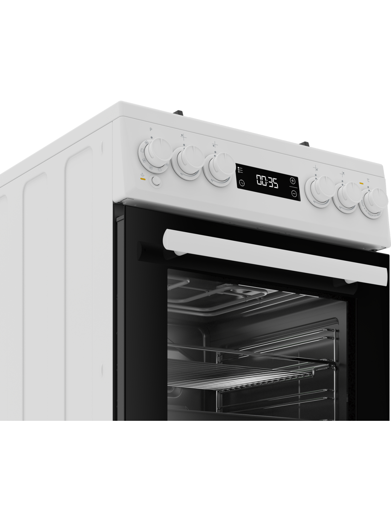 BEKO Cooker | FSM51339DWDS | Hob type Gas | Oven type Electric | White | Width 50 cm | Grilling | LED | Depth 60 cm | 60 L 3