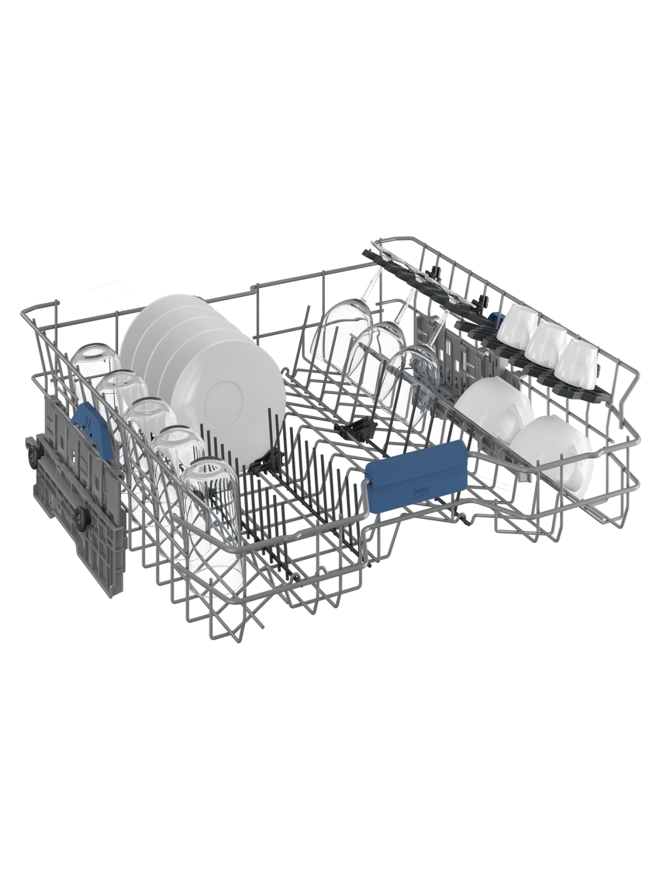 BEKO Dishwasher | DEN48530X | Freestanding | Width 60 cm | Number of place settings 15 | Number of programs 8 | Energy efficiency class D | Stainless steel 7 BEKO Dishwasher | DEN48530X | Freestanding | Width 60 cm | Number of place settings 15 | Number of programs 8 | Energy efficiency class D | Stainless steel 7