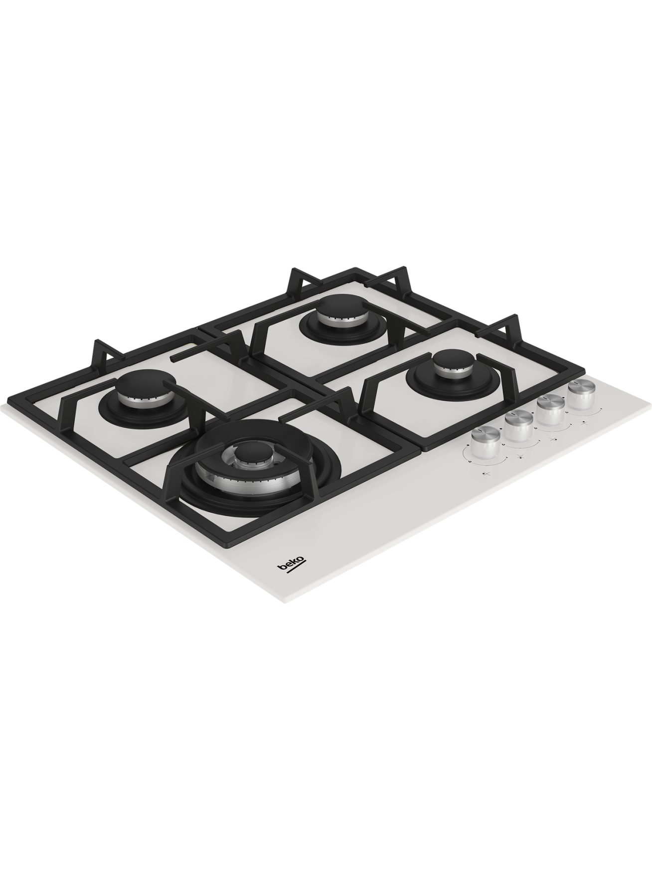 BEKO Hob | HILW64225SW | Gas | Number of burners/cooking zones 4 | Knob | White 3