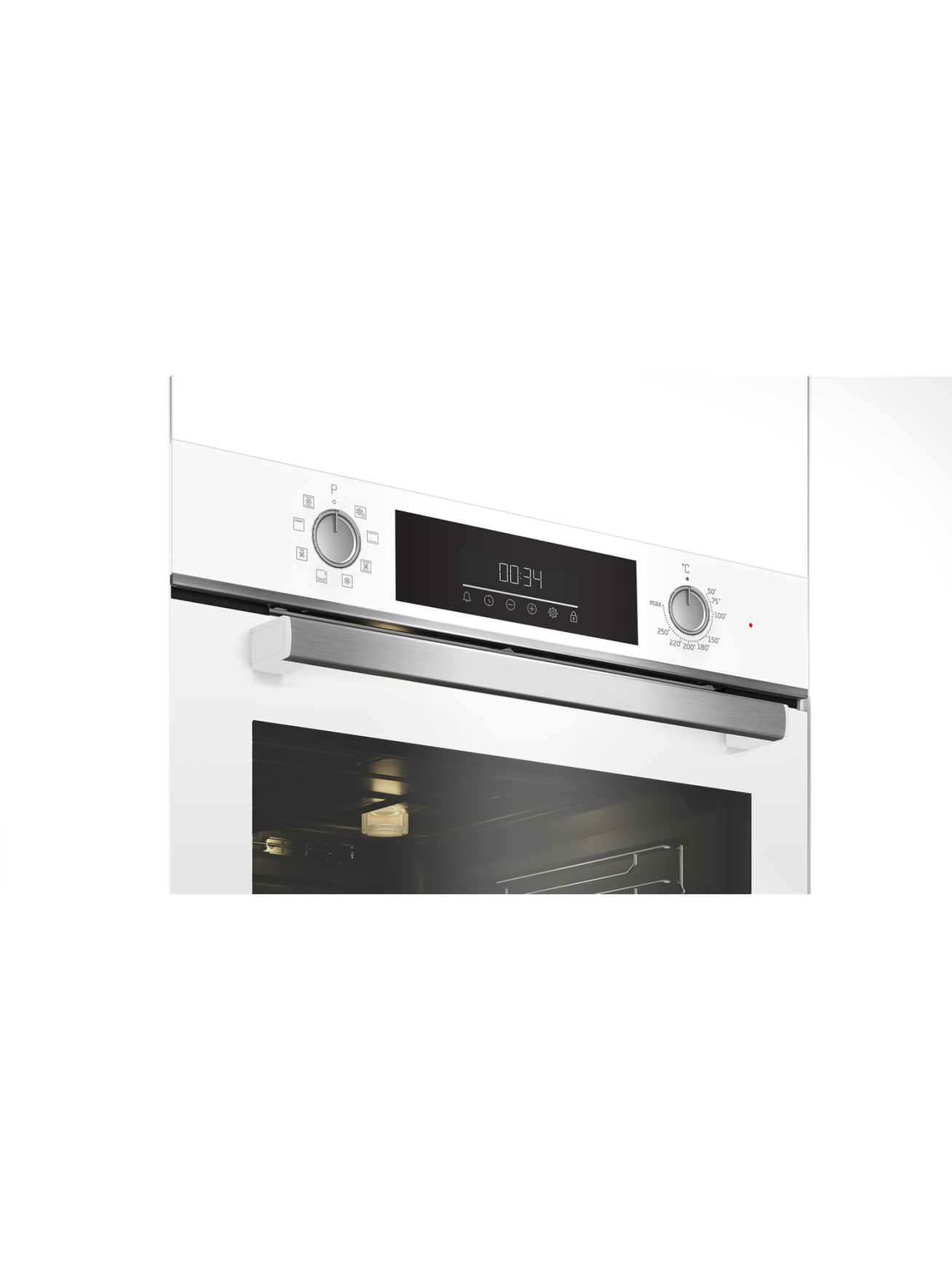 BEKO Oven | BBIM14300WMS | 72 L | Electric | Catalytic | Mechanical control | Steam function | Height 59.5 cm | Width 59.4 cm | White 2