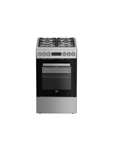 BEKO Cooker | FSM52321DXDT | Hob type Gas | Oven type Electric | Stainless Steel | Width 50 cm | Grilling | Depth 60 cm | 60 L BEKO Cooker | FSM52321DXDT | Hob type Gas | Oven type Electric | Stainless Steel | Width 50 cm | Grilling | Depth 60 cm | 60 L