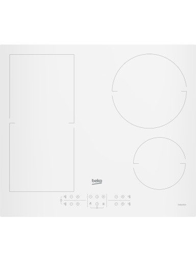BEKO Hob | HII64200FMTW | Induction | Number of burners/cooking zones 4 | Touch control | Timer | White BEKO Hob | HII64200FMTW | Induction | Number of burners/cooking zones 4 | Touch control | Timer | White