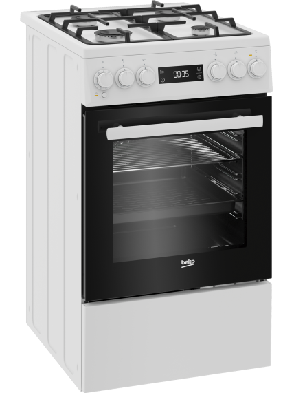 BEKO Cooker | FSM51339DWDS | Hob type Gas | Oven type Electric | White | Width 50 cm | Grilling | LED | Depth 60 cm | 60 L 4