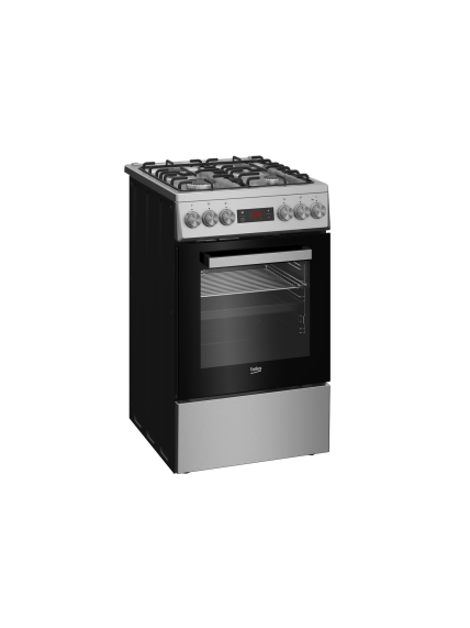 BEKO Cooker | FSM52321DXDT | Hob type Gas | Oven type Electric | Stainless Steel | Width 50 cm | Grilling | Depth 60 cm | 60 L 4 BEKO Cooker | FSM52321DXDT | Hob type Gas | Oven type Electric | Stainless Steel | Width 50 cm | Grilling | Depth 60 cm | 60 L 4