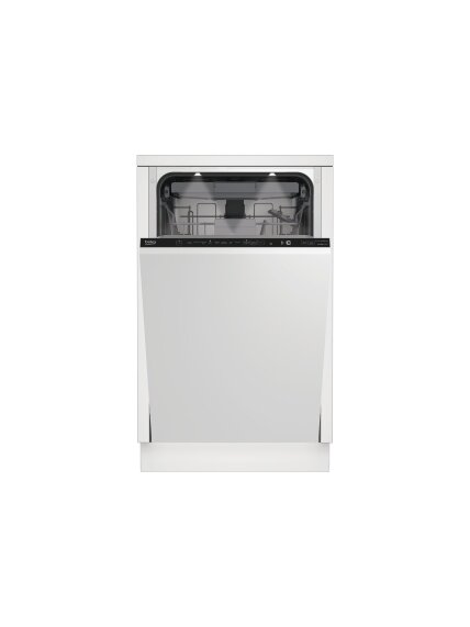 BEKO Dishwasher | BDIS38040Q | Built-in | Width 45 cm | Number of place settings 10 | Number of programs 8 | Energy efficiency class C | Display | White BEKO Dishwasher | BDIS38040Q | Built-in | Width 45 cm | Number of place settings 10 | Number of programs 8 | Energy efficiency class C | Display | White