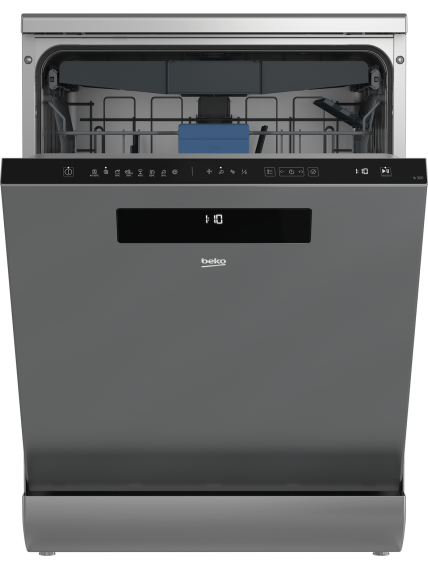 BEKO Dishwasher | DEN48530X | Freestanding | Width 60 cm | Number of place settings 15 | Number of programs 8 | Energy efficiency class D | Stainless steel 2