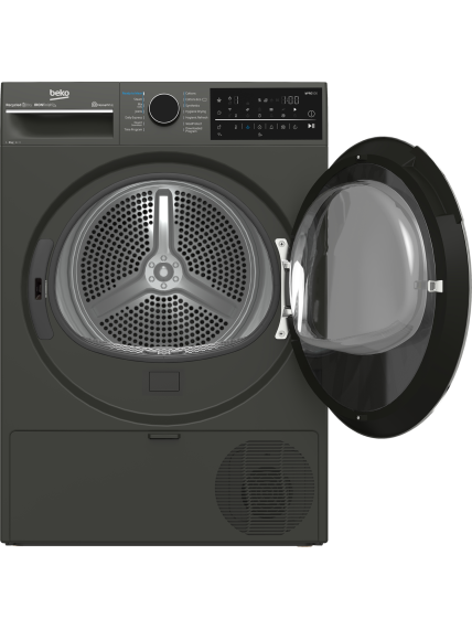 BEKO Dryer Machine | B5T89243M | Energy efficiency class C | Front loading | 9 kg | Heat pump | Digital | Depth 67 cm | Steam function | Black 2