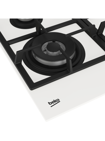 BEKO Hob | HILW64225SW | Gas | Number of burners/cooking zones 4 | Knob | White 2
