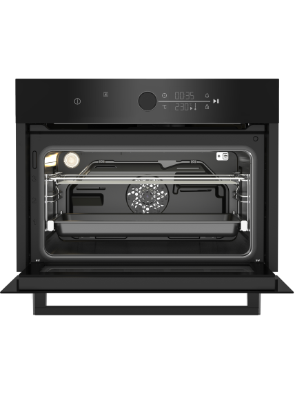 BEKO Oven | BBCM17400B | 48 L | Electric | Hydrolytic | Touch control | Steam function | Height 45.5 cm | Width 59.4 cm | Black 2