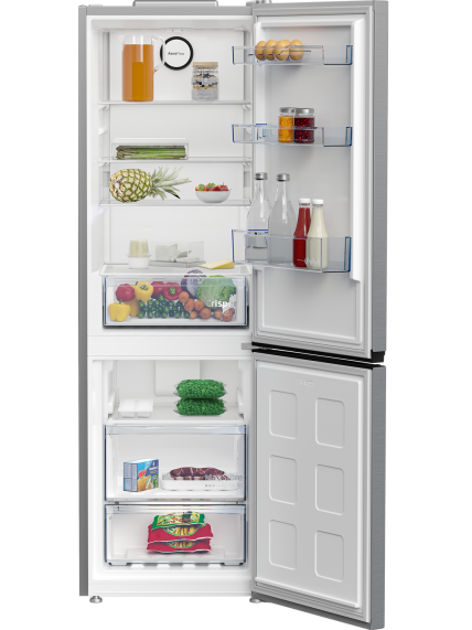 BEKO Refrigerator | B1RCNA364XB | Energy efficiency class E | Free standing | Combi | Height 186.5 cm | No Frost system | Fridge net capacity 210 L | Freezer net capacity 106 L | 37 dB | Grey 2