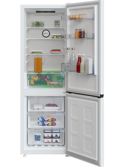 BEKO Refrigerator | B3RCNA344HW1 | Energy efficiency class E | Free standing | Combi | Height 179.6 cm | No Frost system | Fridge net capacity 209 L | Freezer net capacity 92 L | Display | 37 dB | White 5 BEKO Refrigerator | B3RCNA344HW1 | Energy efficiency class E | Free standing | Combi | Height 179.6 cm | No Frost system | Fridge net capacity 209 L | Freezer net capacity 92 L | Display | 37 dB | White 5