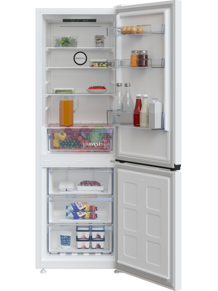 BEKO Refrigerator | B3RCNA344HW1 | Energy efficiency class E | Free standing | Combi | Height 179.6 cm | No Frost system | Fridge net capacity 209 L | Freezer net capacity 92 L | Display | 37 dB | White 6 BEKO Refrigerator | B3RCNA344HW1 | Energy efficiency class E | Free standing | Combi | Height 179.6 cm | No Frost system | Fridge net capacity 209 L | Freezer net capacity 92 L | Display | 37 dB | White 6