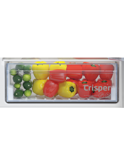 BEKO Refrigerator | BCHA275K41SN | Energy efficiency class E | Built-in | Combi | Height 177.5 cm | No Frost system | Fridge net capacity 193 L | Freezer net capacity 69 L | 38 dB | White 2