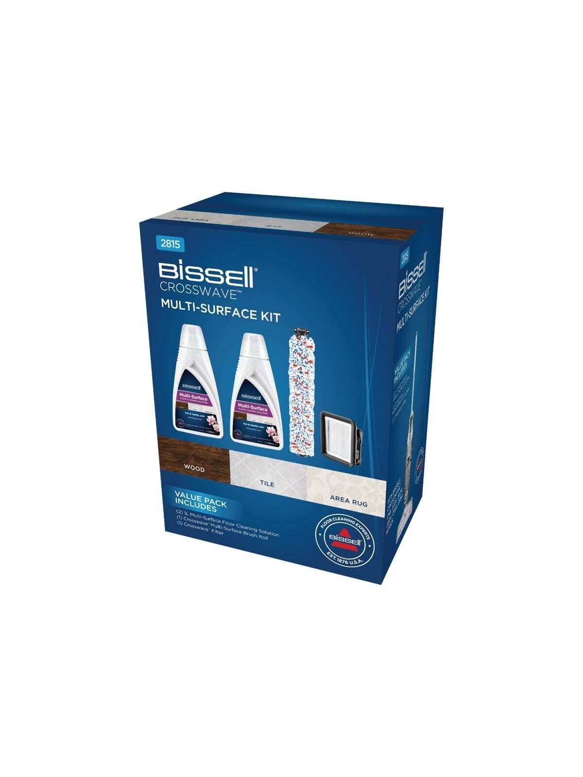 Bissell | Cleaning Pack | MultiSurface (2xDetergents+Brushroll+Filter) Bissell | Cleaning Pack | MultiSurface (2xDetergents+Brushroll+Filter)