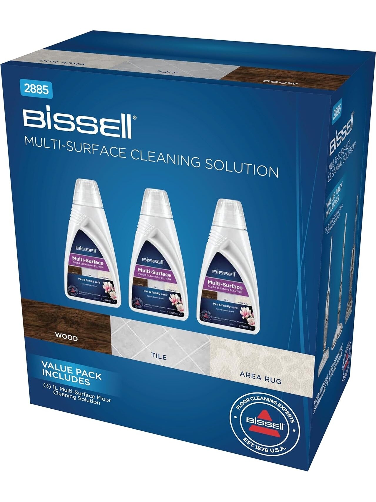 Bissell | MultiSurface Detergent Trio Pack | 1000 ml 3
