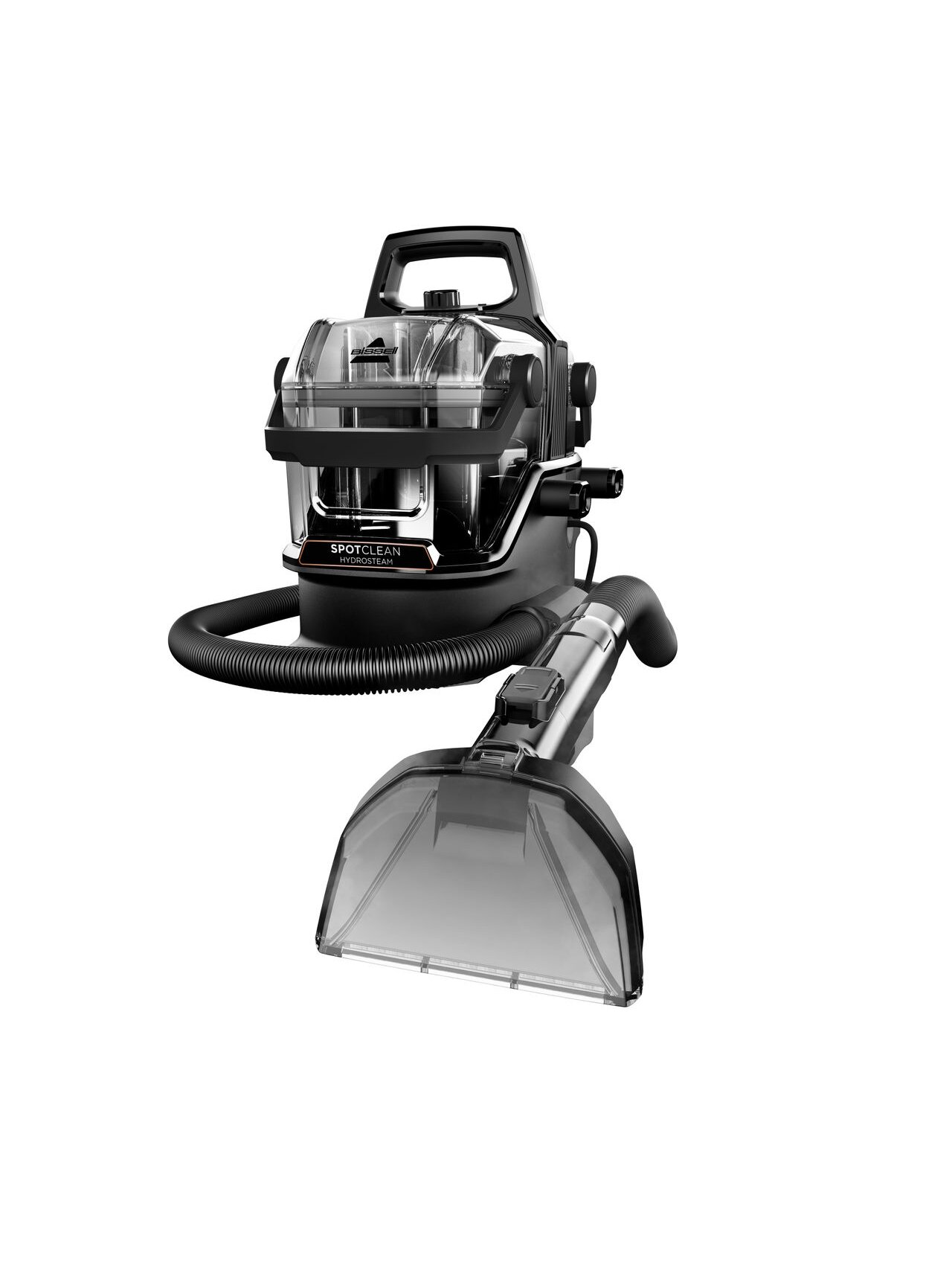 Bissell | Portable Carpet and Upholstery Cleaner | SpotClean HydroSteam Select | Corded operating | Washing function | 1000 W | Black 7 Bissell | Portable Carpet and Upholstery Cleaner | SpotClean HydroSteam Select | Corded operating | Washing function | 1000 W | Black 7