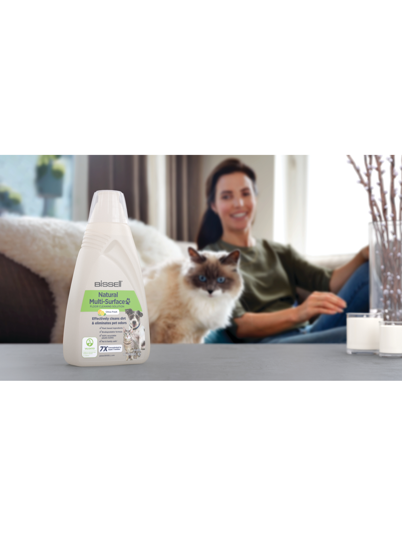 Bissell | Natural Multi-Surface Pet Floor Cleaning Solution | 1000 ml 3