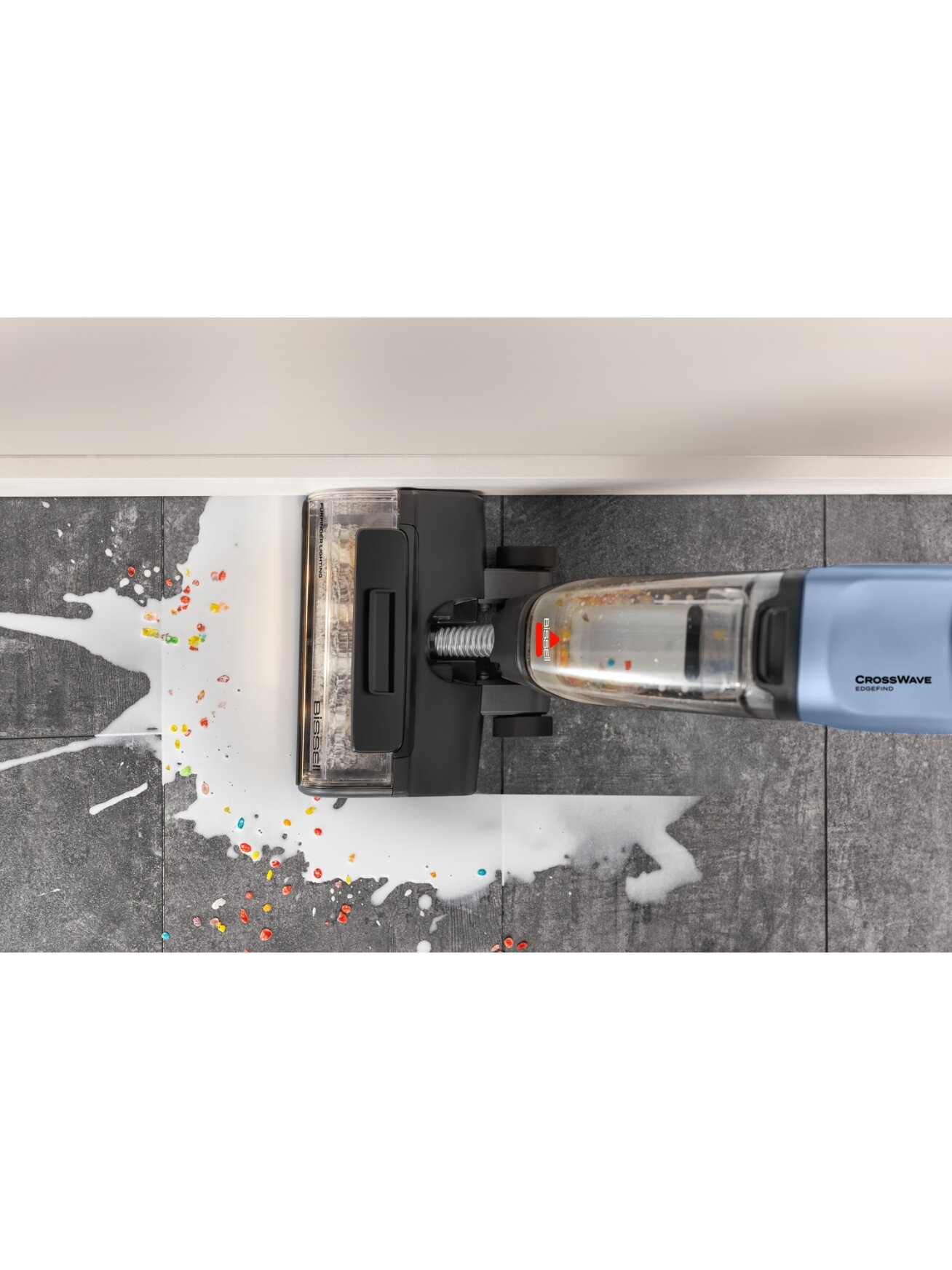 Bissell Vacuum Cleaner | CrossWave EdgeFind Select All-in-one Multi-surface | Corded operating | Washing function | 290-340 W | Black/Lake Blue/Silver 4 Bissell Vacuum Cleaner | CrossWave EdgeFind Select All-in-one Multi-surface | Corded operating | Washing function | 290-340 W | Black/Lake Blue/Silver 4