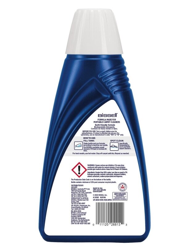 Bissell | Spot and Stain Pro Oxy Portable Carpet Cleaning Solution | 1000 ml 1