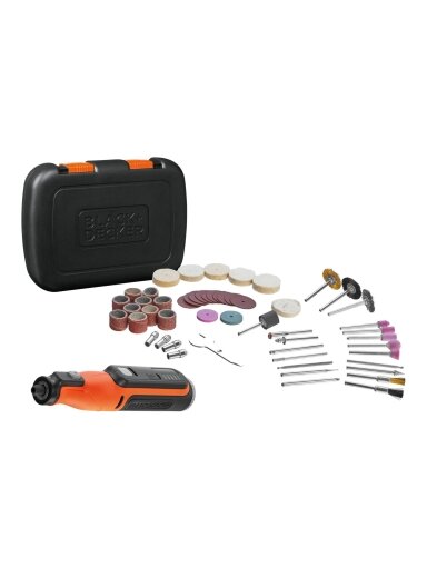 BLACK & DECKER | 8V Cordless Rotary Tool With Kit Box | BCRT8IK-XJ