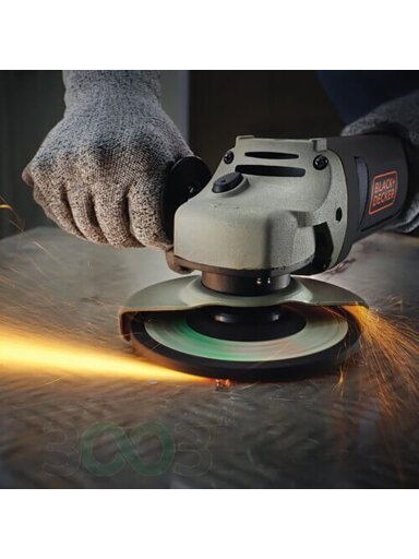 BLACK & DECKER KG1202K-QS | Brushless Angle Grinder | 1200 W | 125 mm