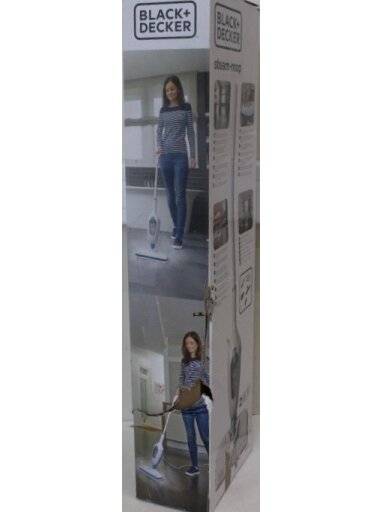 BLACK & DECKER | Steam Mop | FSMH13E5-QS | Corded operating | 1300 W | White | Warranty 9 month(s) | DAMAGED PACKAGING BLACK & DECKER | Steam Mop | FSMH13E5-QS | Corded operating | 1300 W | White | Warranty 9 month(s) | DAMAGED PACKAGING