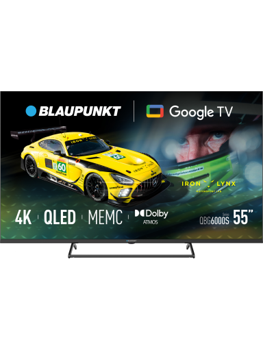 Blaupunkt QLED TV | 55QBG6000S | 55 | Smart TV | Google TV | Black