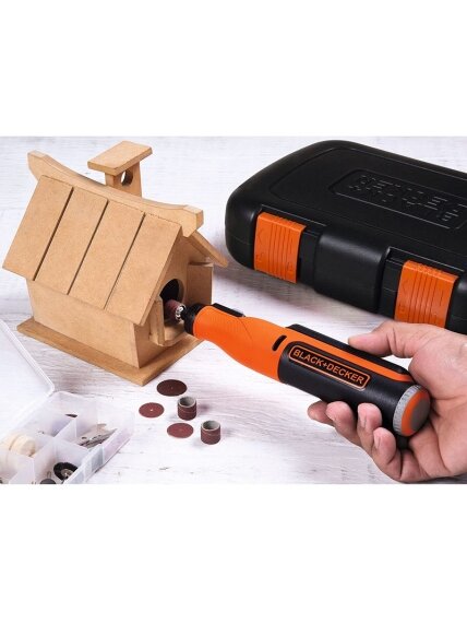 BLACK & DECKER | 8V Cordless Rotary Tool With Kit Box | BCRT8IK-XJ 3