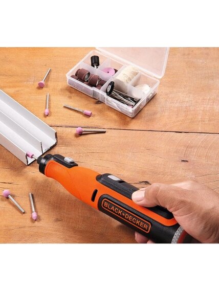 BLACK & DECKER | 8V Cordless Rotary Tool With Kit Box | BCRT8IK-XJ 2 BLACK & DECKER | 8V Cordless Rotary Tool With Kit Box | BCRT8IK-XJ 2