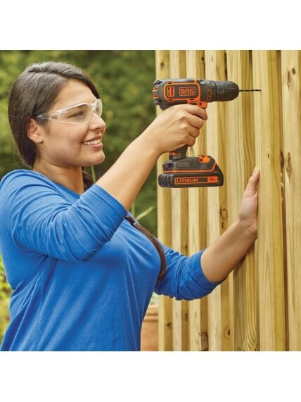 BLACK & DECKER Cordless Drill | BDCDC18B-QW | 18 V | 2x 1.5 Ah | Li-Ion 2 BLACK & DECKER Cordless Drill | BDCDC18B-QW | 18 V | 2x 1.5 Ah | Li-Ion 2