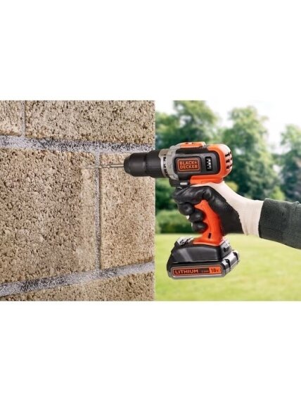 BLACK & DECKER | Cordless Drill/Driver with 2.0 Ah/4.0 Ah Battery | BCD003MEM2K-QW | 18 V | 2.0/4.0 Ah | Lithium 2 BLACK & DECKER | Cordless Drill/Driver with 2.0 Ah/4.0 Ah Battery | BCD003MEM2K-QW | 18 V | 2.0/4.0 Ah | Lithium 2