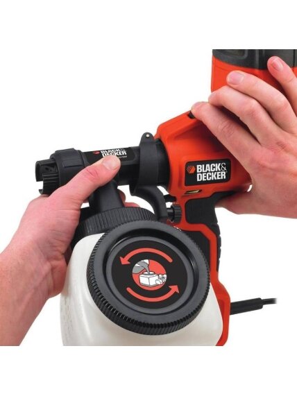 BLACK & DECKER | Paint Spray Gun, 1200 ml | HVLP200-QS 3 BLACK & DECKER | Paint Spray Gun, 1200 ml | HVLP200-QS 3