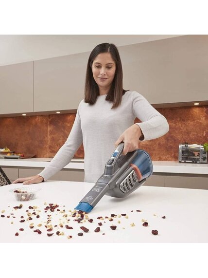 BLACK & DECKER Vacuum Cleaner | BHHV520BF-QW | Cordless operating | Handheld | 18 V | Blue/Gray 3